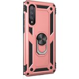 Gpack Xiaomi Mi 9 Çift Katmanlı Tank Yüzüklü Mıknatıslı Vega Kapak Bronz Cep Telefonu Kılıf