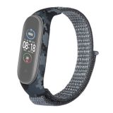 Gpack Xiaomi Mi Band 3 4 Kumaş Cırtcırt Kamuflaj Desenli Siyah Kordon