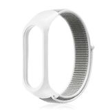 Gpack Xiaomi Mi Band 5 Kumaş Cırtcırt Velcro Beyaz Kordon