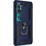 Gpack Xiaomi Mi Note 10 Çift Katmanlı Tank Yüzüklü Mıknatıslı Vega Kapak Lacivert Cep Telefonu Kılıf