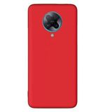 GPACK Xiaomi Poco F2 Pro ile uyumlu Kılıf Premier Silikon Esnek Koruma, Kırmızı