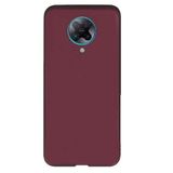 GPACK Xiaomi Poco F2 Pro ile uyumlu Kılıf Premier Silikon Esnek Koruma, Mürdüm