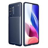 GPACK Xiaomi Poco F3 ile uyumlu Kılıf Negro Silikon Deri Görünümlü, Lacivert