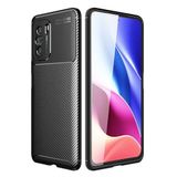 GPACK Xiaomi Poco F3 ile uyumlu Kılıf Negro Silikon Deri Görünümlü, Siyah