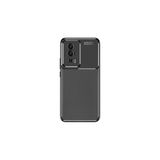 Gpack Xiaomi Poco F5 Pro ile Uyumlu Kılıf, Negro Karbon, Kamera Korumalı, Silikon, Siyah