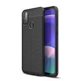 Gpack Xiaomi Poco M3 Niss Silikon Deri Görünümlü Siyah Kılıf