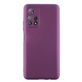 GPACK Xiaomi Poco M4 Pro 4G ile uyumlu Kılıf Mat Lüx Kamera Korumalı Premier Mat Silikon, Mürdüm