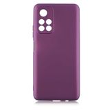 GPACK Xiaomi Poco M4 Pro 5G ile uyumlu Kılıf Mat Korumalı Premier Silikon, Mürdüm