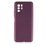 GPACK Xiaomi Poco X3 GT ile uyumlu Kılıf Kamera Korumalı Premier Mat Silikon, Mürdüm