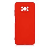Gpack Xiaomi Poco X3 Mara Silikon Mat Soft Kamera Korumalı Lansman Kırmızı Kılıf