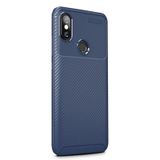 Gpack Xiaomi Red Mi Note 6 Pro Lacivert Negro Karbon Dizayn Silikon Kılıf