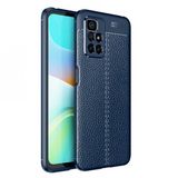 Gpack Xiaomi Redmi 10 2022 Niss Silikon Deri Görünümlü Kamera Korumalı Lacivert Kılıf