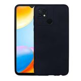 GPACK Xiaomi Redmi 10C ile uyumlu Kılıf Mat Korumalı Premier Mat Silikon, Siyah