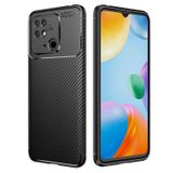 Gpack Xiaomi Redmi 10C Negro Karbon Kamera Korumalı Silikon Lüks Siyah Kılıf