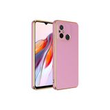 Gpack Xiaomi Redmi 12C ile Uyumlu Kılıf, Bark Parlak Silikon, Kamera Korumalı, Mor