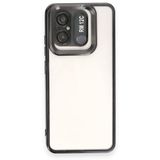 GPACK Xiaomi Redmi 12C ile uyumlu Kılıf Logo Gösteren Kamera Korumalı Silikon, Siyah