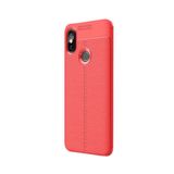 Gpack Xiaomi Redmi 6 Pro Niss Deri Görünümlü Siyah Silikon Kılıf