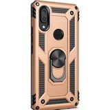 Gpack Xiaomi Redmi 7 Çift Katmanlı Tank Yüzüklü Mıknatıslı Vega Kapak Gold Cep Telefonu Kılıf