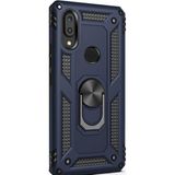 Gpack Xiaomi Redmi 7 Çift Katmanlı Tank Yüzüklü Mıknatıslı Vega Kapak Lacivert Cep Telefonu Kılıf