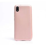 Gpack Xiaomi Redmi 7A Premier Silikon Esnek Arka Koruma Altın Kılıf