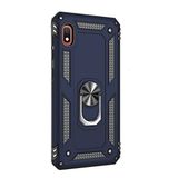 Gpack Xiaomi Redmi 7A Vega Standlı Yüzüklü Mıknatıslı Nano Glass Lacivert Cep Telefonu Kılıf