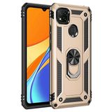 Gpack Xiaomi Redmi 9c Tank Koruma Vega Standlı Yüzüklü Mıknatıslı Gold Kılıf