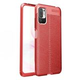 Gpack Xiaomi Redmi Note 10 5G Niss Silikon Deri Görünümlü Korumalı Lacivert Kılıf
