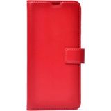Gpack Xiaomi Redmi Note 10 Local Cüzdan Standlı Kartvizitli Kırmızı Kılıf