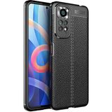 Gpack Xiaomi Redmi Note 11S Global Niss Silikon Deri Görünümlü Kamera Korumalı Siyah Kılıf