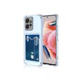Gpack Xiaomi Redmi Note 12 4G Kılıf Kamera Korumalı Kartlıklı Setra Şeffaf Silikon