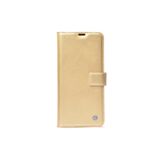 GPACK Xiaomi Redmi Note 12 5G ile uyumlu Kılıf Kar Delüx Cüzdan Kartvizitli Standlı Kopçalı, Gold
