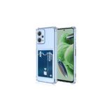 Gpack Xiaomi Redmi Note 12 5G Kılıf Kamera Korumalı Kartlıklı Setra Şeffaf Silikon