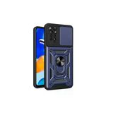 Gpack Xiaomi Redmi Note 12 Pro 4G Kılıf Yüzüklü Sürgülü Kamera Korumalı Pars