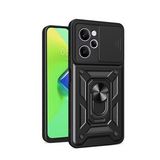 Gpack Xiaomi Redmi Note 12 Pro 5G Kılıf Sert Silikon Tank Aramid Sürgülü Vega Yüzüklü