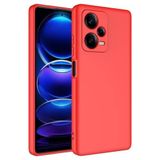 GPACK Xiaomi Redmi Note 12 Pro Plus 5G ile uyumlu Kılıf Mara Lansman Silikon Mat Soft Kamera Korumalı, Kırmızı