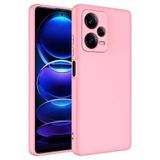 GPACK Xiaomi Redmi Note 12 Pro Plus 5G ile uyumlu Kılıf Mara Lansman Silikon Mat Soft Kamera Korumalı, Pembe