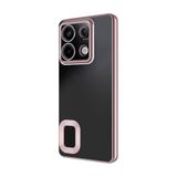 GPACK Xiaomi Redmi Note 13 Pro 4G ile uyumlu Kılıf Logo Gösteren Kamera Korumalı Silikon, Bronz