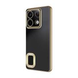 GPACK Xiaomi Redmi Note 13 Pro 4G ile uyumlu Kılıf Logo Gösteren Kamera Korumalı Silikon, Gold