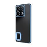 GPACK Xiaomi Redmi Note 13 Pro 4G ile uyumlu Kılıf Logo Gösteren Kamera Korumalı Silikon, Mavi