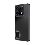 GPACK Xiaomi Redmi Note 13 Pro 4G ile uyumlu Kılıf Logo Gösteren Kamera Korumalı Silikon, Siyah