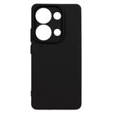 GPACK Xiaomi Redmi Note 13 Pro 4G ile uyumlu Kılıf Lüx Biye Kamera Korumalı Mat Silikon, Siyah