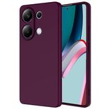 GPACK Xiaomi Redmi Note 13 Pro 4G ile uyumlu Kılıf Mara Lansman Silikon Mat Soft Kamera Korumalı, Mürdüm
