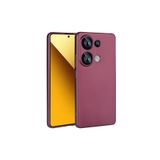 GPACK Xiaomi Redmi Note 13 Pro 4G ile uyumlu Kılıf Premier Kamera Korumalı Mat Silikon, Mürdüm