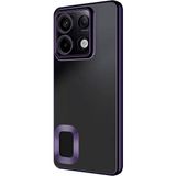 Gpack Xiaomi Redmi Note 13 Pro 4g Kılıf Logo Gösteren Kamera Korumalı Silikon Derin Mor