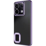 Gpack Xiaomi Redmi Note 13 Pro 4g Kılıf Logo Gösteren Kamera Korumalı Silikon Lila