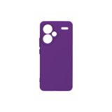 GPACK Xiaomi Redmi Note 13 Pro Plus 5G ile uyumlu Kılıf Lüx Biye Kamera Korumalı Mat Silikon, Mor