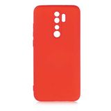 Gpack Xiaomi Redmi Note 8 Pro Mara Silikon Mat Soft Kamera Korumalı Lansman Kırmızı Kılıf