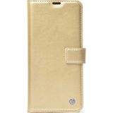 Gpack Xiaomi Redmi Note 9 Pro Kar Delux Cüzdan Kartvizitli Kopçalı Gold Kılıf