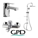 GPD Gpd Solus 3 Parça Krom Armatür Musluk Batarya Banyo Seti Mbb55-mlb55-dst19-3 Çok Renkli