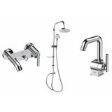 Gpd Tepe Duş Seti Ve Banyo Ve Lavabo Bataryası Frezia Mbb100-Mlb100-Dst19-2